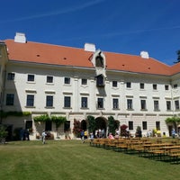 Photo taken at Schloss Prinzendorf by Richard R. on 6/8/2014