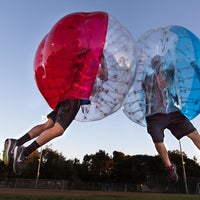 Photo taken at Stratus Bubble Soccer by Yext Y. on 2/7/2017