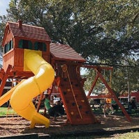 tree frogs wooden swing set factory