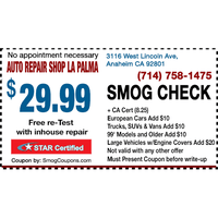 Auto Repair Shop La Palma Automotive Shop In West Anaheim