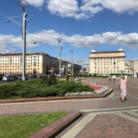 Photo taken at Остановка «Площадь Независимости» by Дима Я. on 8/14/2017