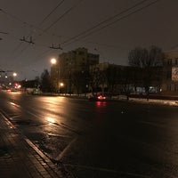 Photo taken at Остановка «Гостиница “Спутник”» by Дима Я. on 1/20/2017