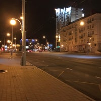 Photo taken at Остановка «Гостиница “Спутник”» by Дима Я. on 3/17/2017