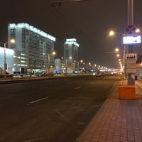 Photo taken at Остановка «Станция метро „Малиновка“» by Дима Я. on 1/31/2017