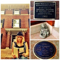 Photo taken at T.S. Eliot Birthplace Plaque by Becky R. on 9/29/2013