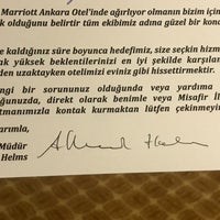Photo taken at JW Marriott Hotel Ankara by Etem A. on 7/23/2018