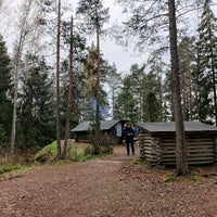 Photo taken at Kalkkiruukin laavu by Ville V. on 10/24/2021