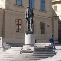 Photo taken at Statue of Tomáš Garrigue Masaryk by ロベアレ on 8/13/2019
