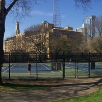 Photo taken at Fort Greene Park Tennis Courts by Gabriela O. on 4/18/2015