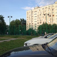 Photo taken at Баскетбольная Площадка  возле 76 Гимназии by Димон Л. on 7/10/2014