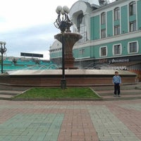 Photo taken at Фонтан около вокзала by Виктория В. on 8/20/2014