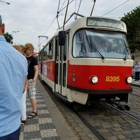 Photo taken at Malostranská (tram) by Steve D. on 6/27/2017