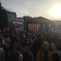 Photo taken at Пушкинская площадь by Аня О. on 11/4/2017