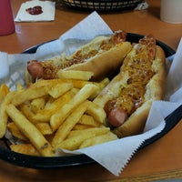 Photo taken at Cupid&amp;#39;s Hot Dogs by Elizabeth C. on 5/16/2013