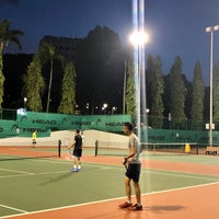 Photo taken at CCAB Tennis Courts by Chialin A. on 1/18/2020