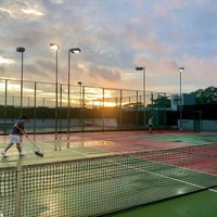 Photo taken at Tennis Courts @ MGS by Chialin A. on 1/4/2021