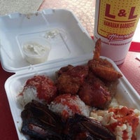 Photo taken at L&amp;amp;L Hawaiian Barbecue by Donald B. on 4/10/2014
