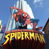 Photo taken at The Amazing Adventures of Spider-Man by Jo  G. on 5/4/2013