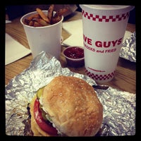 Photo taken at Five Guys by Denelle A. on 4/20/2012