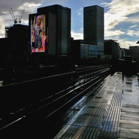 Photo taken at Blackwall DLR Station by Alan B. on 4/18/2013