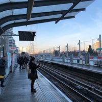 Photo taken at Royal Victoria DLR Station by Alan B. on 1/31/2019