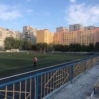 Photo taken at Стадион 61 школы by Mops Pops on 4/28/2019