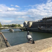 Photo taken at Pont Notre-Dame by Salla T. on 5/25/2019