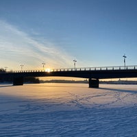 Photo taken at Korkeasaaren silta by Salla T. on 1/16/2021