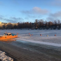 Photo taken at Siltasaaren puulaituri by Salla T. on 3/25/2018