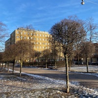 Photo taken at Kallion kirkkopuisto by Salla T. on 2/14/2023