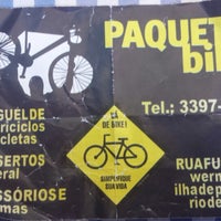 Photo taken at Paquetá Bike by Hélio B. on 4/30/2014