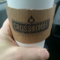 Photo taken at Crossroads Coffee House by Jonah D. on 12/11/2012