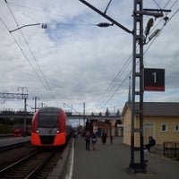 Photo taken at Поезд № 805/806 «Ласточка» Петрозаводск — Санкт-Петербург by Димка Л. on 6/23/2014