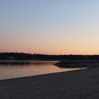 Photo taken at Aurinkolahden uimaranta by Johanna A. on 4/18/2019