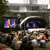 Photo taken at Canary Wharf Jazz Festival by Glen T. on 8/16/2015