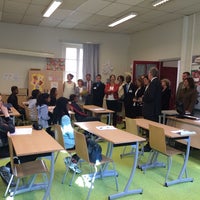 Photo taken at Lycée Professionnel Erik Satie by Laurent P. on 9/2/2014