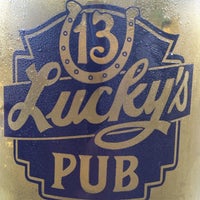 Photo taken at Lucky&amp;#39;s 13 Pub by sp u. on 7/7/2013