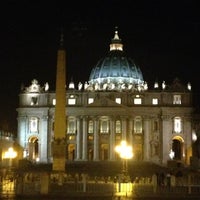 Photo taken at Saint Peter&amp;#39;s Square by Andrea T. on 3/23/2013