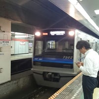 Photo taken at 東日本橋駅 2番線ホーム by mona c. on 6/2/2018