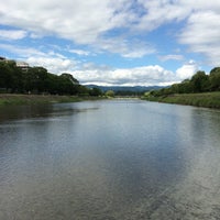 Photo taken at Kamo River by joyman W. on 8/22/2015