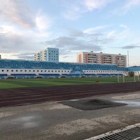 Photo taken at Стадион «Юность» by Nyurgustana A. on 8/25/2019
