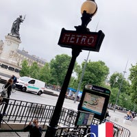 Photo taken at Métro République [3,5,8,9,11] by Naish M. on 5/27/2022