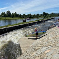 Photo taken at Slalomový kanál Troja by Tomáš K. on 8/6/2022