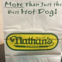 Photo taken at Nathan&#39;s Famous Hot Dogs by Ric M. on 10/14/2014