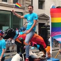 Photo taken at Pride in London Parade by Ahu G. on 7/6/2019