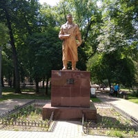 Photo taken at Пам&amp;#39;ятник Валерію Чкалову by Olga S. on 5/31/2018