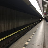 Photo taken at Metro =B= Smíchov Station by Martin K. on 1/14/2023
