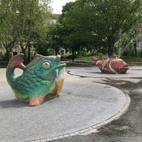 Photo taken at Wasserspielplatz Planschepark by Daniel K. on 5/8/2019