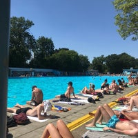 Photo taken at Tooting Bec Lido by Sharon T. on 6/29/2018