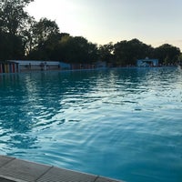 Photo taken at Tooting Bec Lido by Sharon T. on 7/24/2018